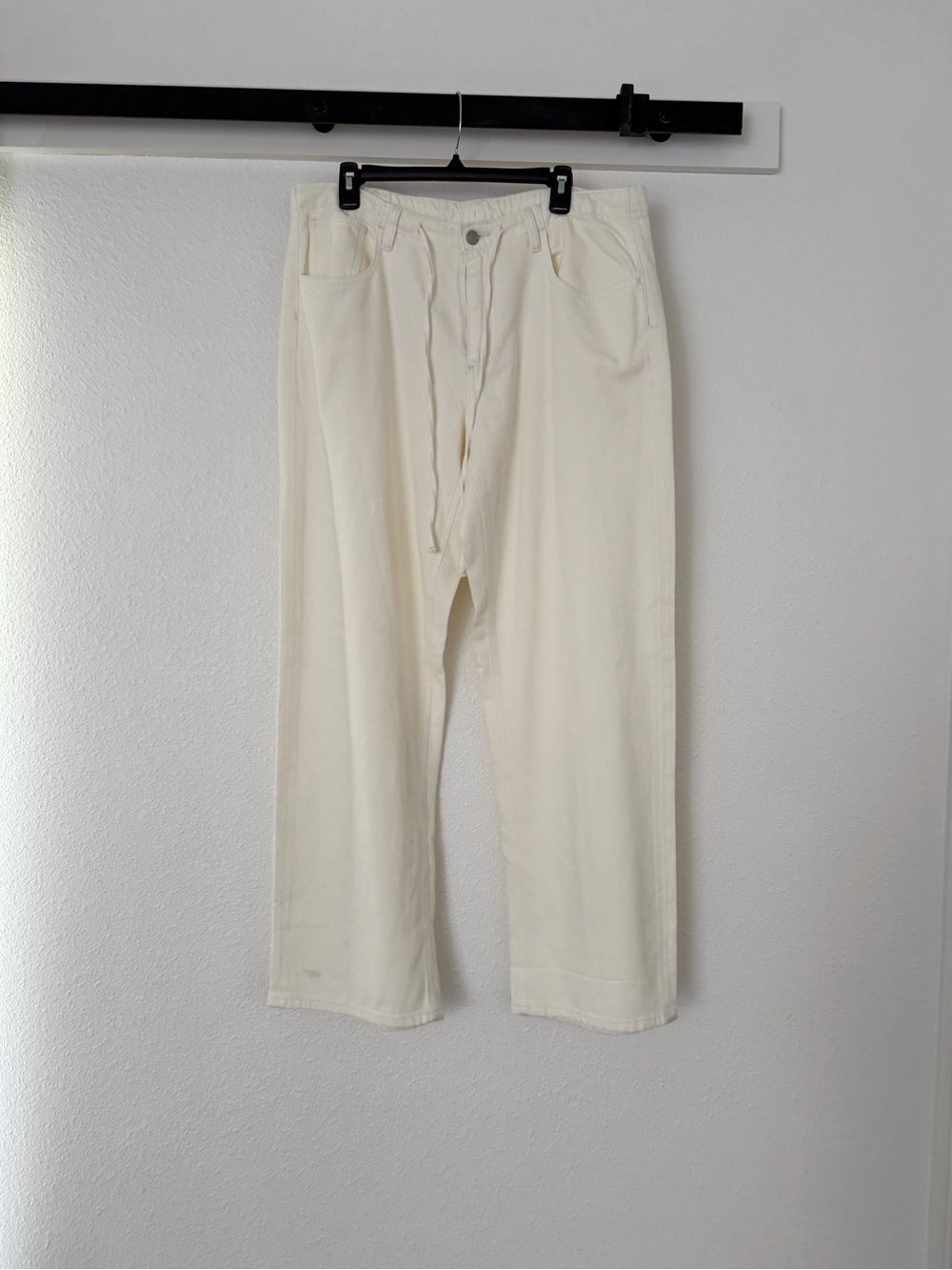 Women's Wide Leg Jeans in Off-White